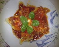 Conchiglione de camarão com cream cheese