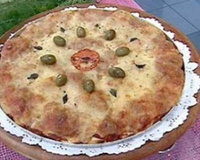 Pizza de pão de forma