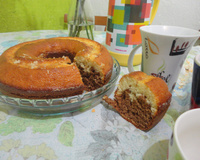 Bolo mármore com iogurte