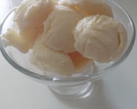 Sorvete de creme caseiro