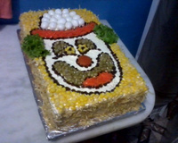 Torta salgada com pão de forma