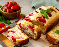 Bolo de morango saudável e feito no liquidificador: sem farinha, sem açúcar e fica pronto em minutos!