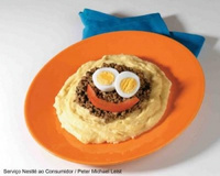 Purê de batata com carne moída