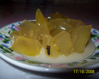 Doce de mamão verde em cubinhos