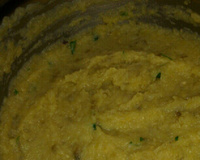 Purê de batata doce com salsinha