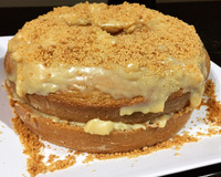 Bolo junino de paçoca