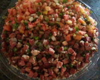 Arrumadinho de charque (carne seca)