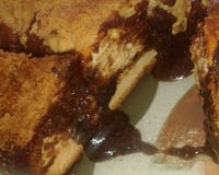 Cuca recheada com chocolate