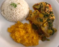 Moqueca capixaba e pirão