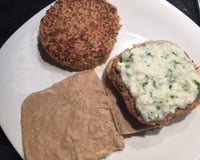 Hambúrguer de atum com aveia