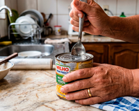 Testei vários truques e finalmente descobri como abrir uma lata sem abridor, você só precisa de uma colher