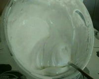 Glacê de clara em neve