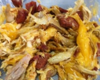 Frango Mazu (para aproveitamento de sobras de frango assado)