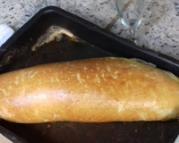 Rocambole de carne moída com massa de pão caseiro