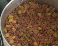 Carne moída com abobrinha