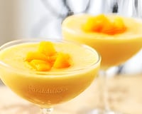 Sobremesa rápida de pêssego