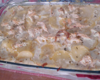 Frango cremoso com batata