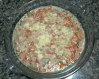 Omelete assado