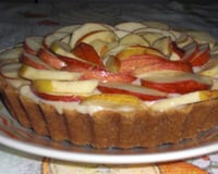 Torta de maçã com massa de bolacha