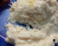 Lasanha ao molho branco de queijo e frango