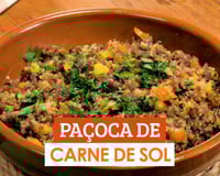 Paçoca de carne de sol da Cleo