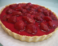 Torta de morango com iogurte