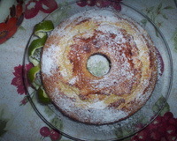 Bolo de limão com fubá