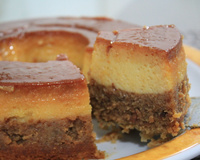 Pudim de paçoca e coco