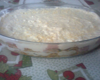 Lasanha de frango com queijo e presunto