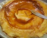 Pudim de leite em pó de microondas