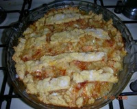 Torta quente de abacaxi ou banana