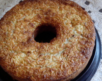 Bolo de aipim com coco