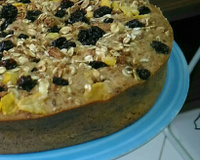 Bolo de banana com aveia