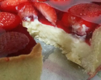 Torta de morango prática