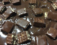 Pavê de baunilha e chocolate