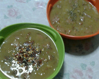 Sopa de ervilha de preguiçoso