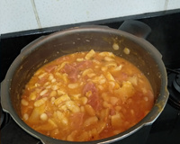 Dobradinha com feijão branco