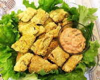 Nuggets de peixe com molho tártaro