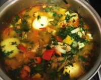 Caldeirada de Tucunaré com pirão