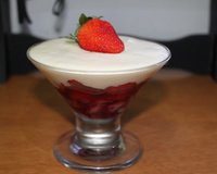 Sobremesa chique de morango