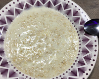 Papa de aveia com leite condensado