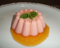 Flan de beterraba com coco