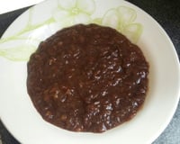 Doce de banana com chocolate