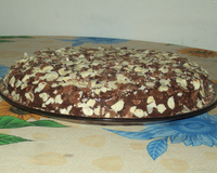 Torta gelada de chocolate e coco