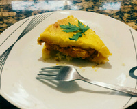 Torta de batata recheada