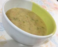 Sopa da fubá com lingüiça