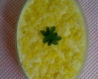 Mousse de abacaxi de baixa caloria