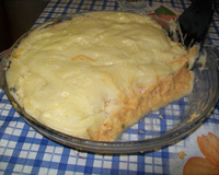 Torta de purê de batata recheada
