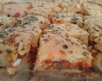 Torta de calabresa com legumes