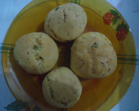 Broinha de fubá de canjica temperada